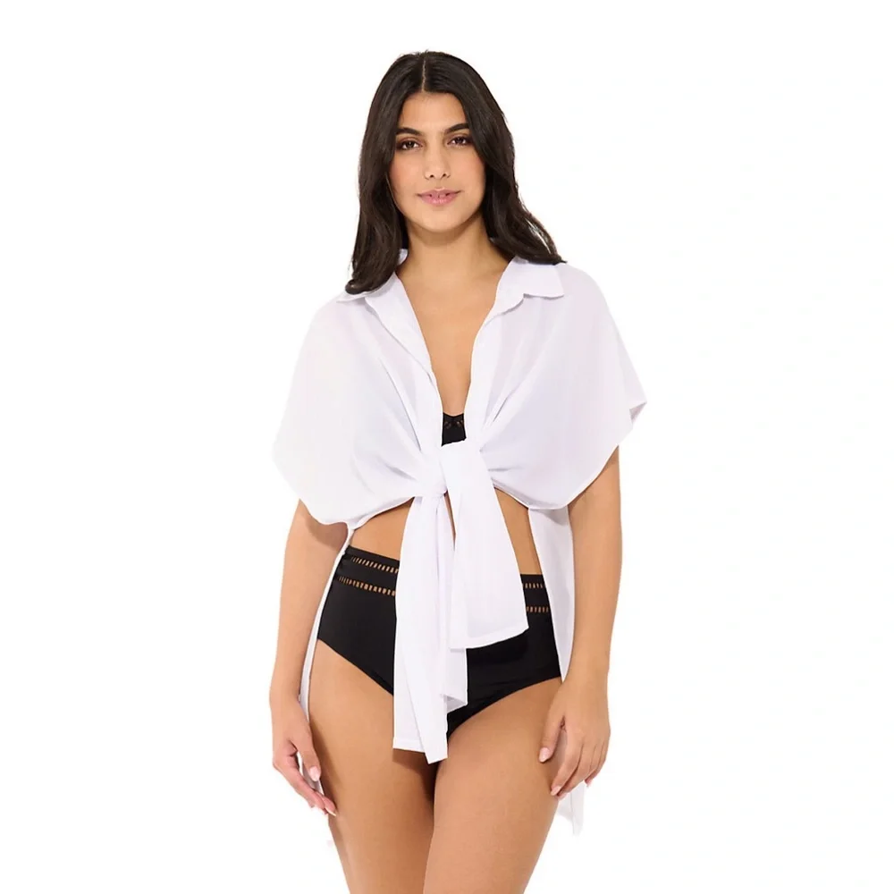 Tie Front Swimsuit Coverup